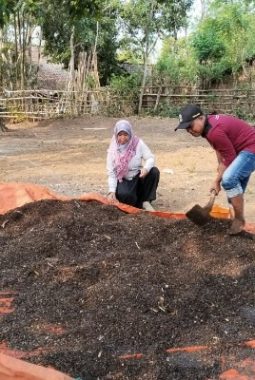 Petani Jatisari Probolinggo Dilatih Ubah Kotoran Kambing Jadi Pupuk Hayati
