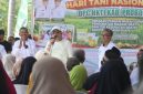 Bupati Probolinggo dr. Mohammad Haris menyampaikan sambutan dalam peringatan Hari Tani Nasional 2026 yang digelar DPC HKTI Kabupaten Probolinggo di Kraksaan, Minggu (27/9/2026).