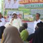 Bupati Probolinggo dr. Mohammad Haris menyampaikan sambutan dalam peringatan Hari Tani Nasional 2026 yang digelar DPC HKTI Kabupaten Probolinggo di Kraksaan, Minggu (27/9/2026).