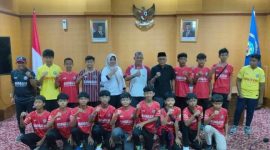 Pelepasan kontingen BSA berlangsung di Aula Diponegoro, Kantor Bupati Bangkalan, Selasa (1/9/2026).