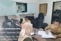 Perekaman e-KTP di Kecamatan Sepulu.