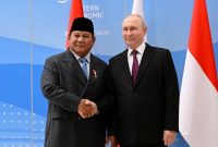 Presiden Republik Indonesia Prabowo Subianto melakukan pertemuan bilateral dengan Presiden Federasi Rusia Vladimir Putin di Vladivostok, Federasi Rusia, pada Kamis, 3 September 2026. Foto: BPMI Setpres/Muchlis Jr