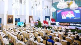 Presiden Prabowo Subianto secara resmi melepas kontingen Indonesia yang akan berlaga pada Asian Games XX Aichi-Nagoya 2026 di Istana Negara, Jakarta, pada Rabu, 9 September 2026. Foto: BPMI Setpres/Muchlis Jr