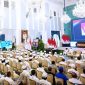 Presiden Prabowo Subianto secara resmi melepas kontingen Indonesia yang akan berlaga pada Asian Games XX Aichi-Nagoya 2026 di Istana Negara, Jakarta, pada Rabu, 9 September 2026. Foto: BPMI Setpres/Muchlis Jr