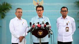 Menteri Kesehatan Budi Gunadi Sadikin memberikan keterangan usai mengikuti rapat terbatas yang dipimpin Presiden Prabowo Subianto di Istana Merdeka, Jakarta, Senin (28/9/2026).