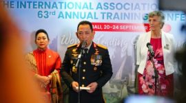 Kapolri Jenderal Polisi Listyo Sigit Prabowo membuka The 63rd International Association of Women Police (IAWP) Annual Training Conference 2026 di Bali, Minggu (20/9/2026).