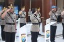 Upacara serah terima jabatan Kabid TIK Polda Jatim dan sejumlah Kapolres jajaran di Gedung Patuh Mapolda Jatim, Selasa (29/9/2026).