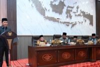 Rapat paripurna penyampaian pandangan umum fraksi-fraksi terhadap Nota Keuangan Raperda APBD 2027, Selasa (13/10/2026).
