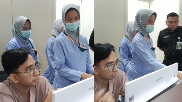 SS Video cekcok viral di RS BHC Sumenep.