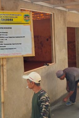 Kades Nuryadi “Abah Haji” Buktikan Pembangunan Lumbung Desa, Petani Kini Punya Tempat Penyimpanan Hasil Panen