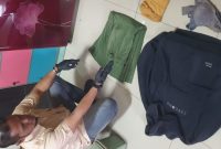 Barang bukti dari penanganan kasus dugaan tindak pidana pencabulan oleh Polresta Sumenep.