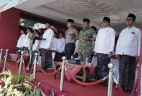 Apel Hari Santri Nasional 2026 di halaman Kantor Bupati Sumenep, Kamis (22/10/2026).