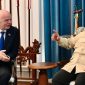 Presiden Prabowo Subianto menerima Presiden FIFA Gianni Infantino di Istana Merdeka, Jakarta, Senin (5/10/2026). Foto: BPMI Setpres/Rusman.