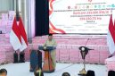 Presiden RI Prabowo Subianto menyampaikan sambutan di Kompleks Kejaksaan Agung RI, Jakarta, Selasa (6/10/2026), saat mengapresiasi kinerja Satgas PKH yang menyelamatkan lebih dari 6,2 juta hektare kawasan hutan.