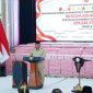 Presiden RI Prabowo Subianto menyampaikan sambutan di Kompleks Kejaksaan Agung RI, Jakarta, Selasa (6/10/2026), saat mengapresiasi kinerja Satgas PKH yang menyelamatkan lebih dari 6,2 juta hektare kawasan hutan.